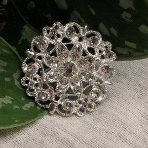 Silver Filigree Brooch